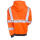 High-Visibility Orange Fleece Hooded Sweatshirt